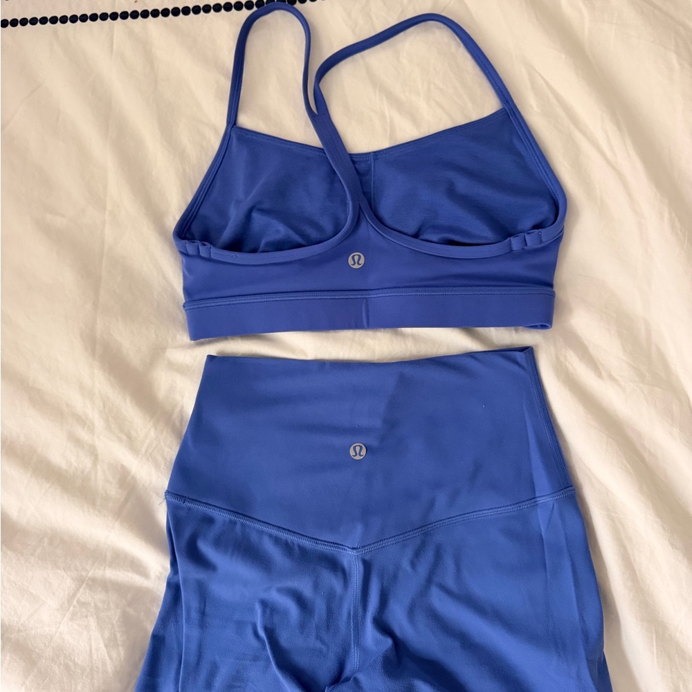 Lululemon Wild Indigo Flow Y Bra and Align Legging Set - Picture 5 of 6
